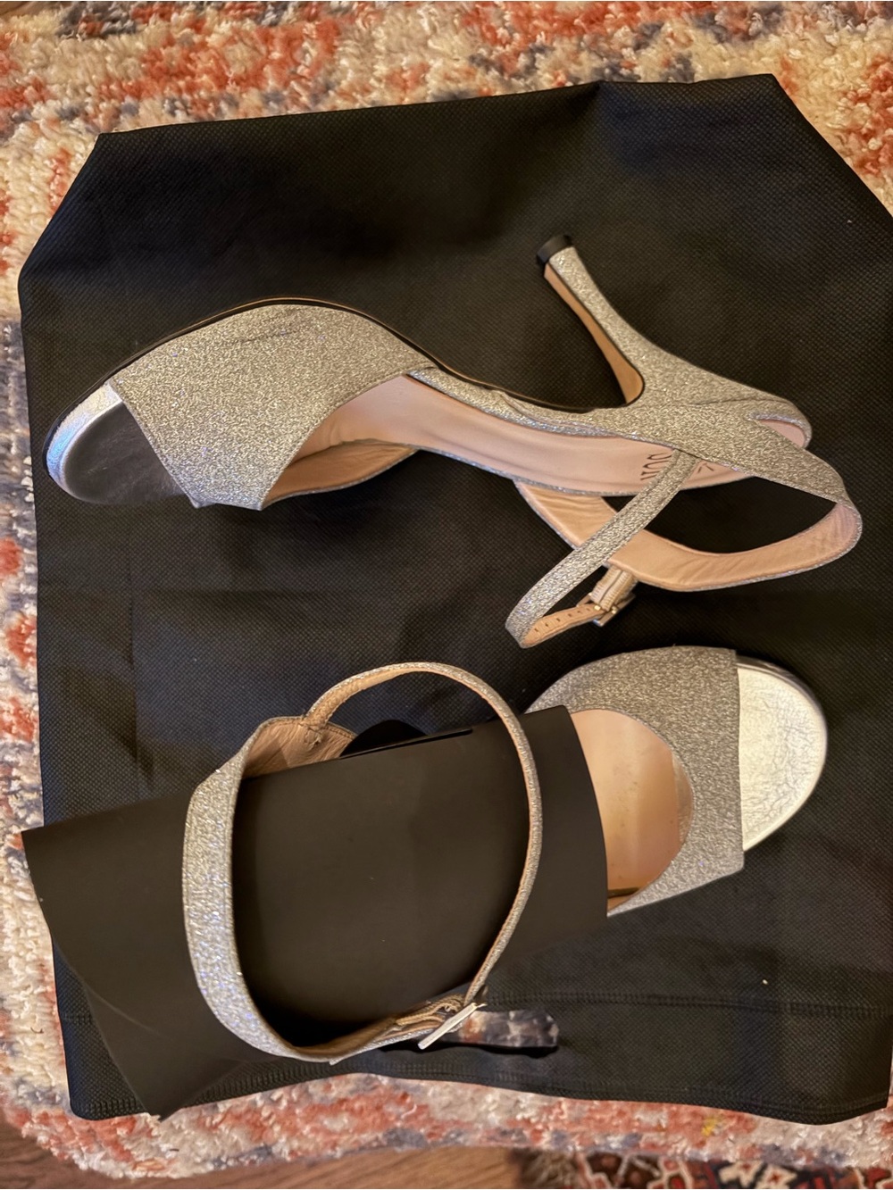 SUR silver tango shoes
